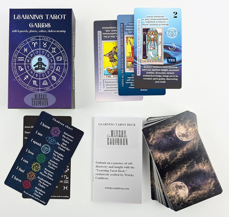 Amazon.co.jp: Witchy Cauldron初心者向けタロット 学習タロット